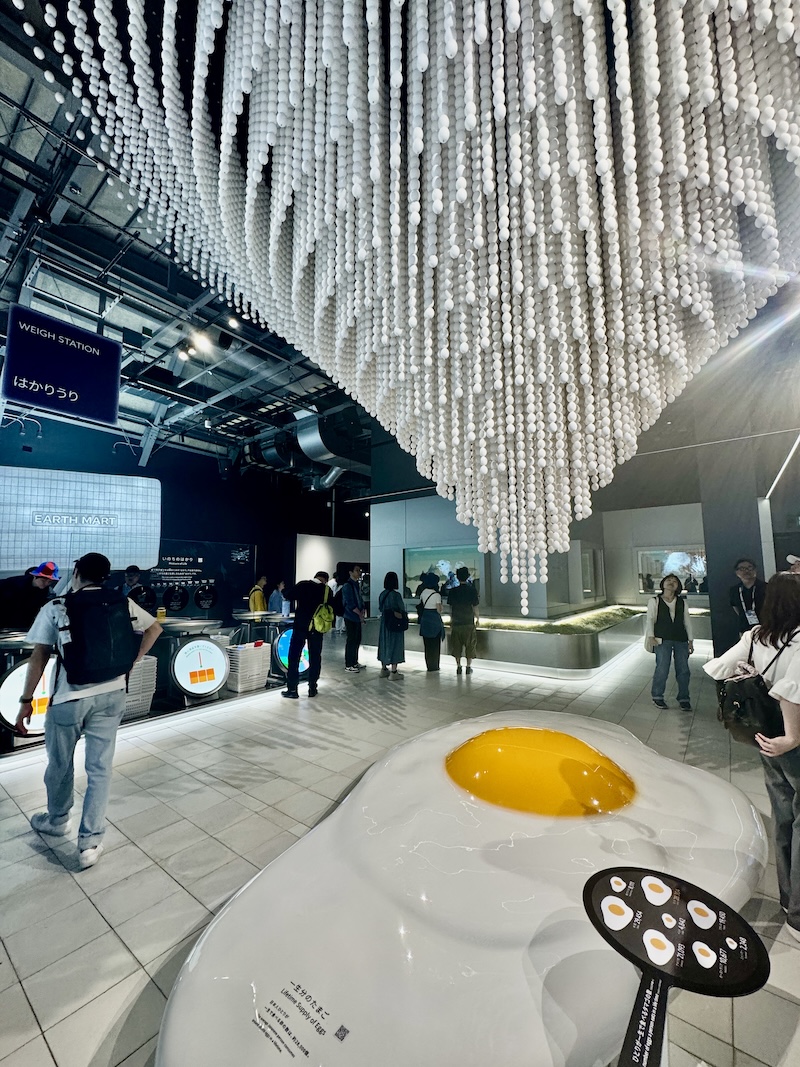 EARTH MARTの巨大卵展示